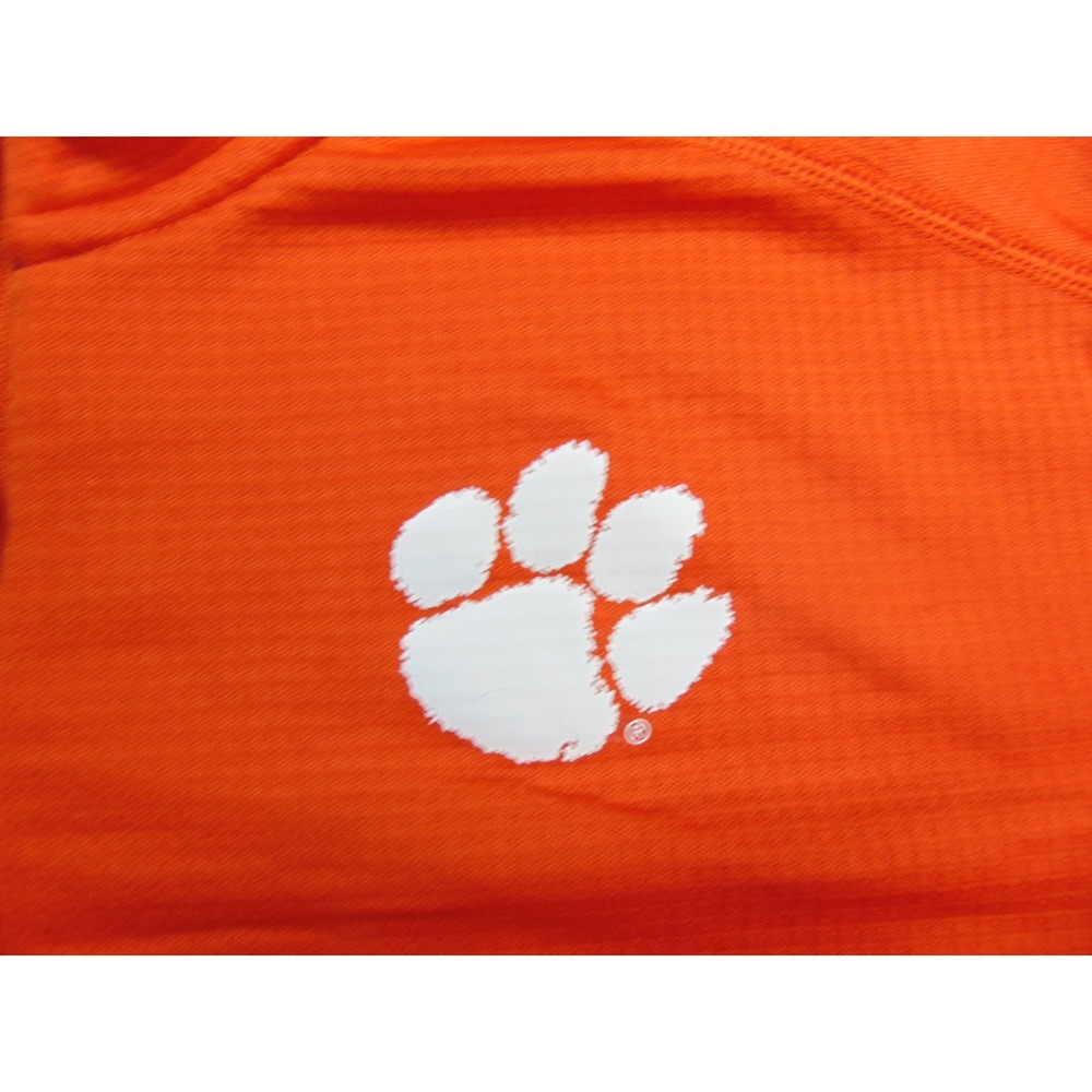 Clemson Tigers Pullover Mens Large 1/4 Zip Orange Textured Nike Gameday Gear - Picture 8 of 9